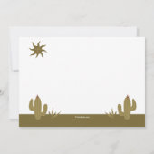 Western Hoedown Einladung (Rückseite)