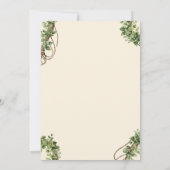 Western Holiday Hoedown, Christmas Country Cowboy Einladung (Rückseite)