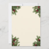 Western Holiday Hoedown, Christmas Country Cowboy Einladung (Rückseite)