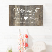 Western-Holzkornstall-Hochzeit Banner (Insitu)