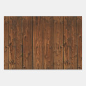 Western-Holzparkett Geschenkpapier Set (Vorderseite)