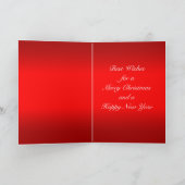 Western Holzschnitzel Barnwood Conchos Holiday Karte (Innenseite)