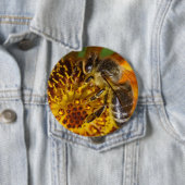 Western Honey Bee Macro Foto Button (Beispiel)