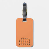 Western Honey Bee Macro Foto Gepäckanhänger (Rückseite vertikal)