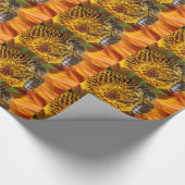 Western Honey Bee Macro Foto Geschenkpapier (Ecke)