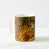 Western Honey Bee Macro Foto Kaffeetasse (Vorderseite Links)