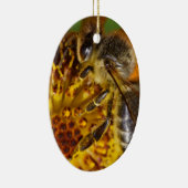Western Honey Bee Macro Foto Keramikornament (Rechts)