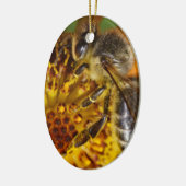 Western Honey Bee Macro Foto Keramikornament (Links)