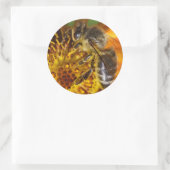 Western Honey Bee Runder Aufkleber (Tasche)