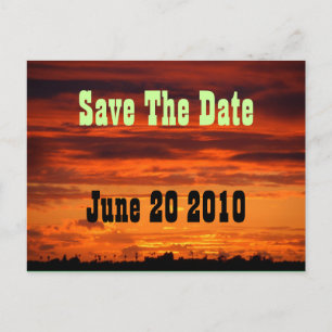 Western Horizon Save the Date Postkarte