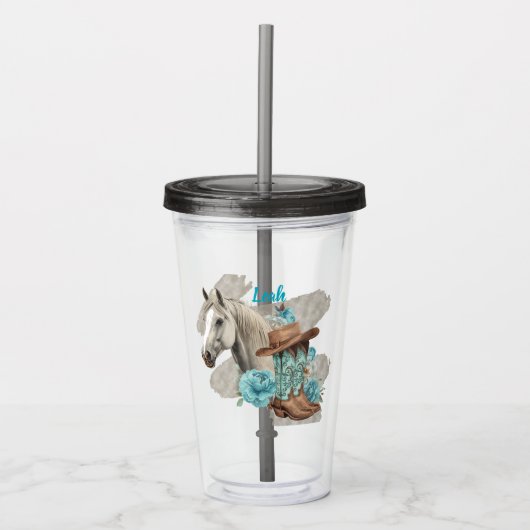 Western Horse  Acryltrinkbecher (Vorderseite)