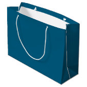 Western Horse Birthday Gift Bag – Navy  Große Geschenktüte (Rückseite Schrägansicht)