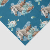 Western Horse Birthday Tissue Paper – Navy Seidenpapier (Detail)