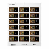 Western Horse Cowboy Boots Cowboy Hat Wagon Wheel Adressaufkleber (Vorne)