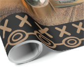 Western Horse Cowboy Boots Cowboy Hat Wagon Wheel Geschenkpapier (Rolleneckpunkt)