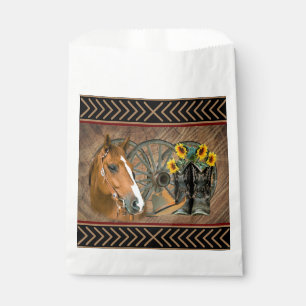 Western Horse Cowboy Boots Cowboy Hat Wagon Wheel Geschenktütchen