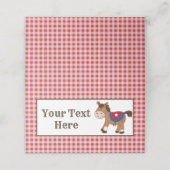 Western Horse Cowboy Party Platzkarten (Außenseite Aufgefaltet)