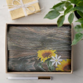 Western Horse Cowboy Stiefel Gitarre Sonnenblumen Seidenpapier (Geschenk)