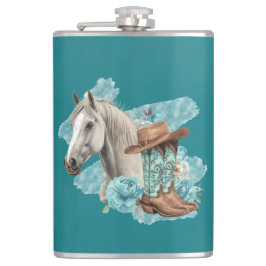 Western Horse Flachmann