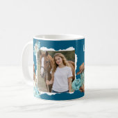 Western Horse Floral Mug – Navy Kaffeetasse (Vorderseite Links)