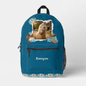 Western Horse Floral Rucksack (Vorderseite)