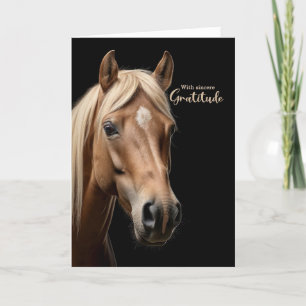 Western Horse Portrait Blank Dankeskarte