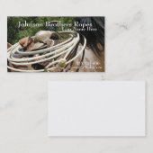 Western Horse Saddle Rope Business Card Template Visitenkarte (Vorne/Hinten)