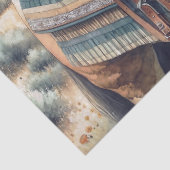 Western Horse Saddled Seidenpapier (Detail)