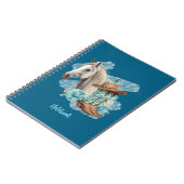 Western Horse Spiral NoteBook- Navy Notizblock (Linke Seite)