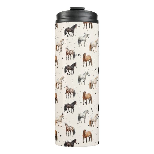 Western Horse Thermos Thermosbecher (Vorderseite)