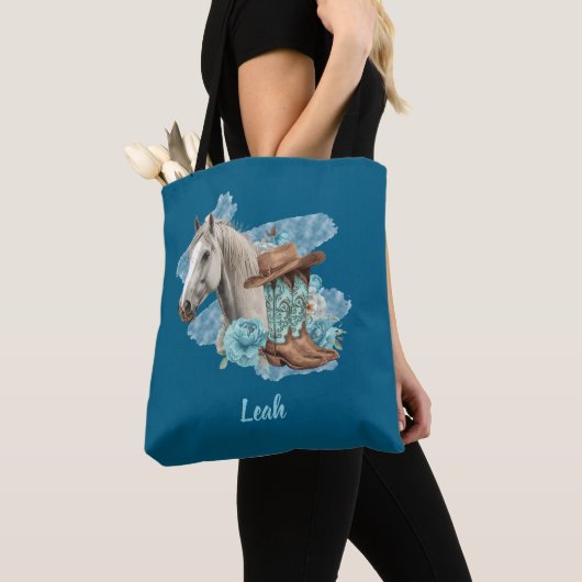 Western Horse Tote Tasche (Von Nahem)