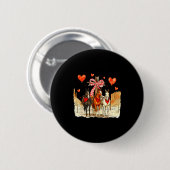 Western Horse Valentine Funny Western Valentines D Button (Vorne & Hinten)