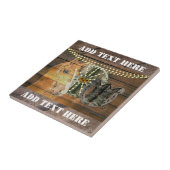 Western Horse Wagon Wheel Cowboy Boots Fliese (Seite)