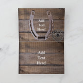 Western Horse Wagon Wheel Horseshoe Cowboy Boots N (Innenseite)