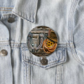 Western Horseshoe Cowboy Hat Lasso Button (Beispiel)