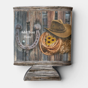 Western Horseshoe Cowboy Hat Lasso Cooler Dosenkühler