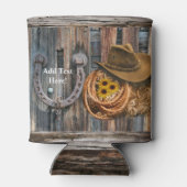 Western Horseshoe Cowboy Hat Lasso Cooler Dosenkühler (Rückseite)