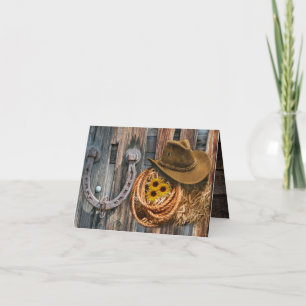 Western Horseshoe Cowboy Hat Lasso Danko Karte