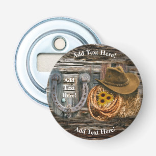 Western Horseshoe Cowboy Hat Lasso Flaschenöffner