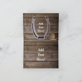 Western Horseshoe Cowboy Hat Lasso Note Card (Innenseite)