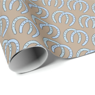 Western Horseshoe Thema Geschenkpapier