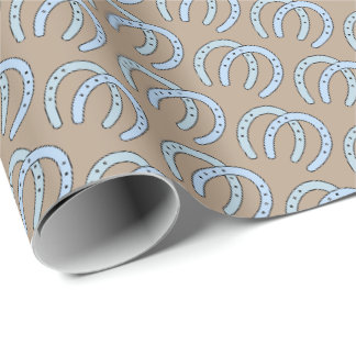 Western Horseshoe Thema Geschenkpapier