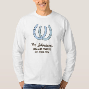 Western Horseshoe Wedding Men - Frauenrock T-Shirt
