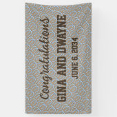 Western Horseshoe Wedding oder Party Banner Cowboy (Vertikal)