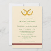 Western Horseshoes Brautparty Einladung (Vorderseite)