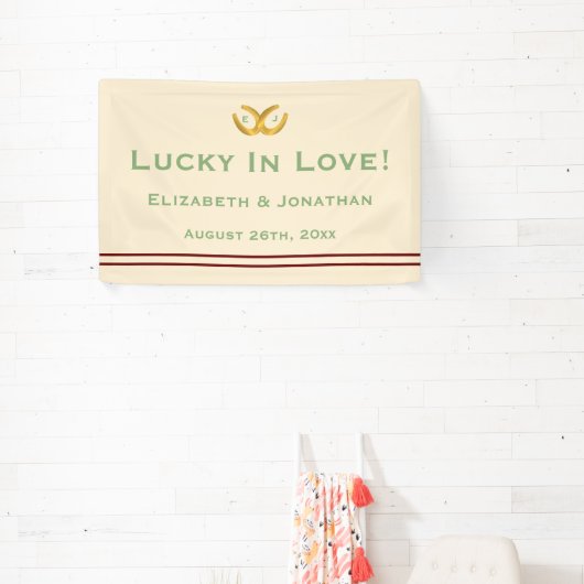 Western Horseshoes Hochzeit Banner (InSitu)