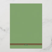 Western Horseshoes Hochzeit Folieneinladung (Rückseite)