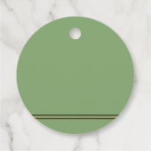 Western Horseshoes Hochzeit Geschenkanhänger (Rückseite)