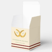 Western Horseshoes Hochzeit Geschenkschachtel (Geöffnet)