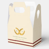 Western Horseshoes Hochzeit Geschenkschachtel (Geöffnet)